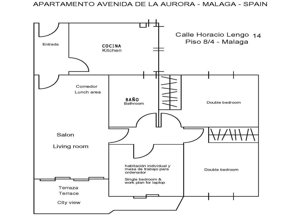 Apartamento Avenida Aurora مالقة المظهر الخارجي الصورة